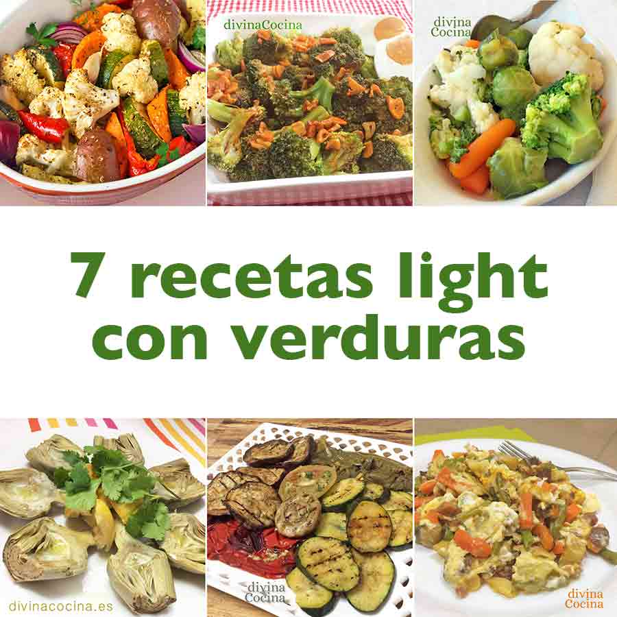 7 recetas light con verduras - Receta de DIVINA COCINA