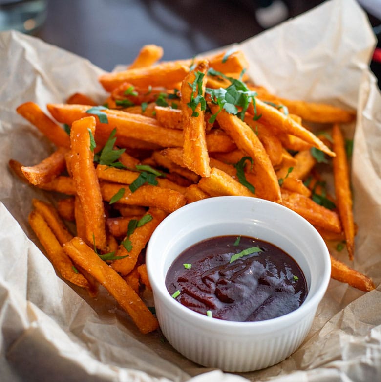 Boniato frito (sweet potato chips) - Receta de DIVINA COCINA