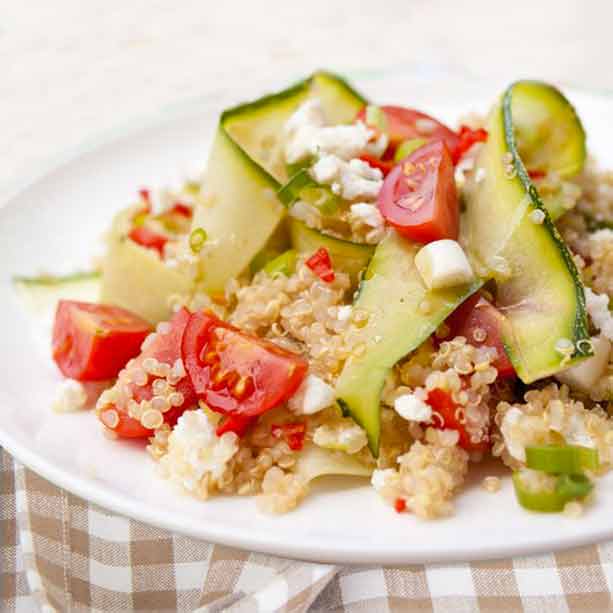 Ensalada templada de quinoa y calabacín 1