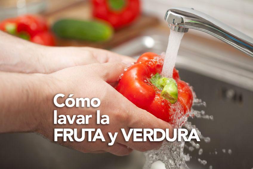 Cómo lavar la fruta y la verdura