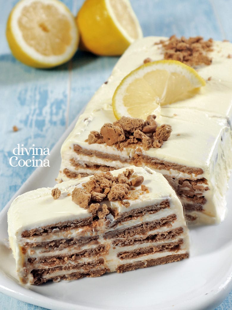 tarta helada de limon