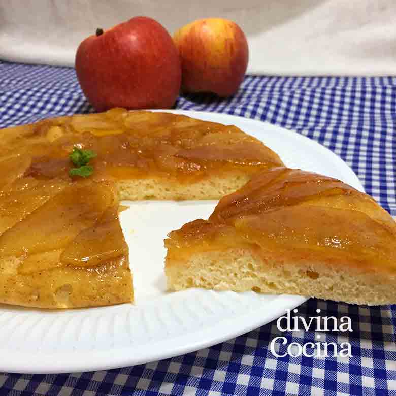 tarta de manzana fácil a la sarten