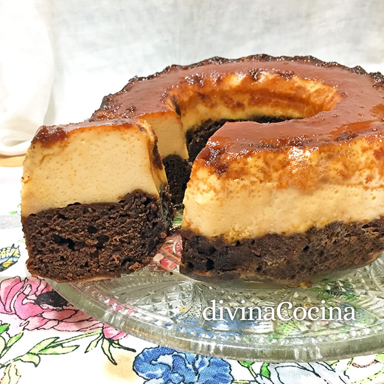 Receta sencilla de chocoflan o pastel imposible sin horno