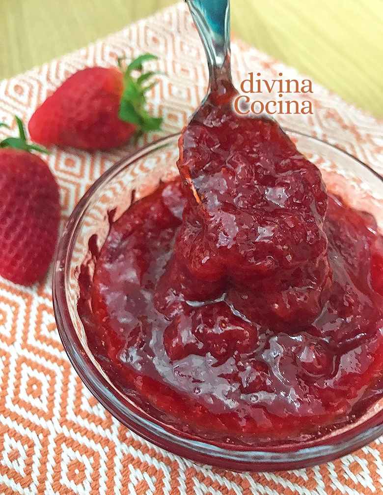 Mermelada de Fresas en el microondas - Receta de DIVINA COCINA