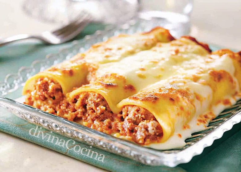 canelones bolonesa