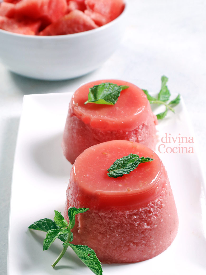 flan de sandia fácil