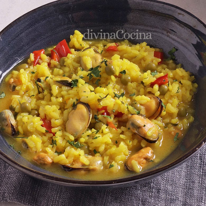 arroz con mejillones 