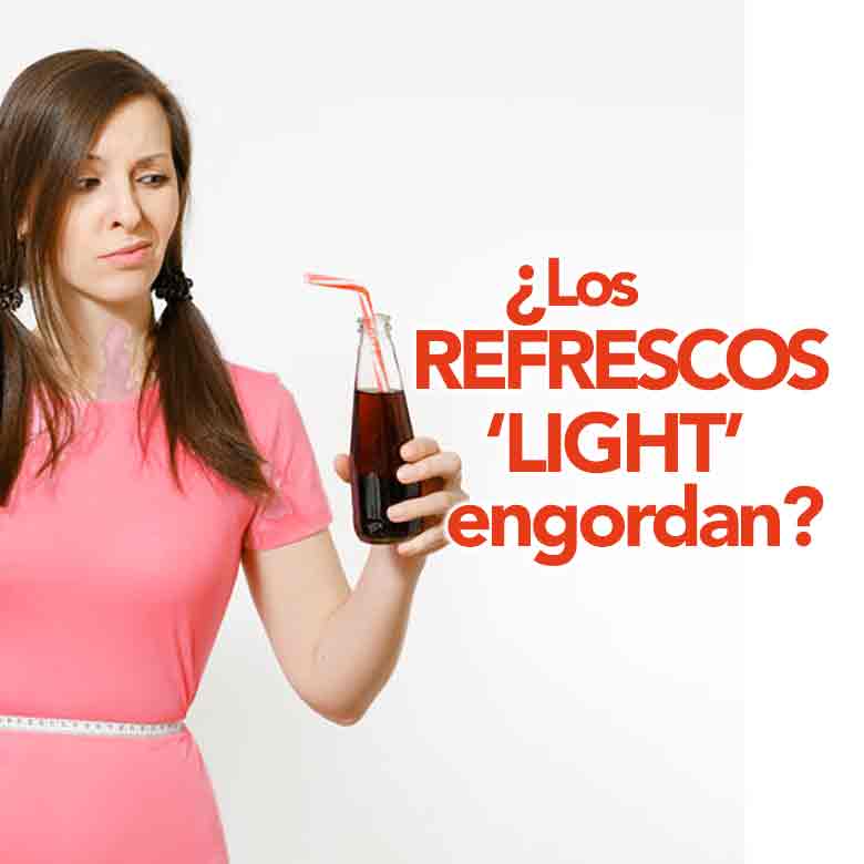 ¿Es verdad que los refrescos light engordan?