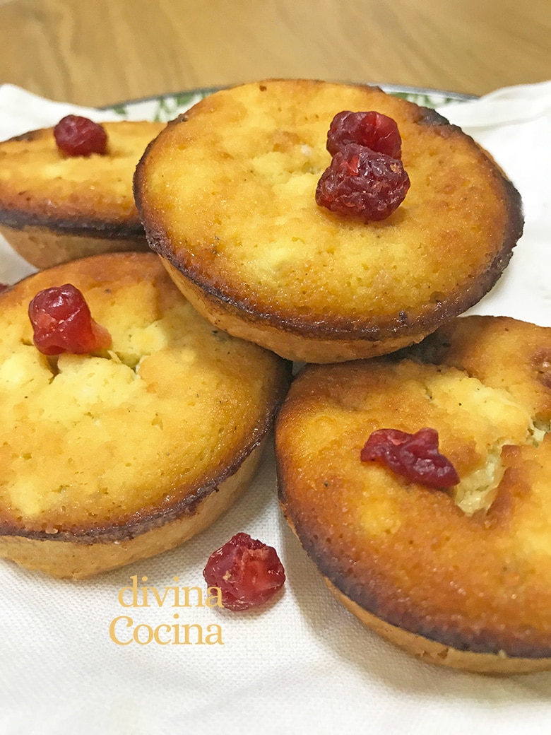 Muffins de queso crema - Receta de DIVINA COCINA
