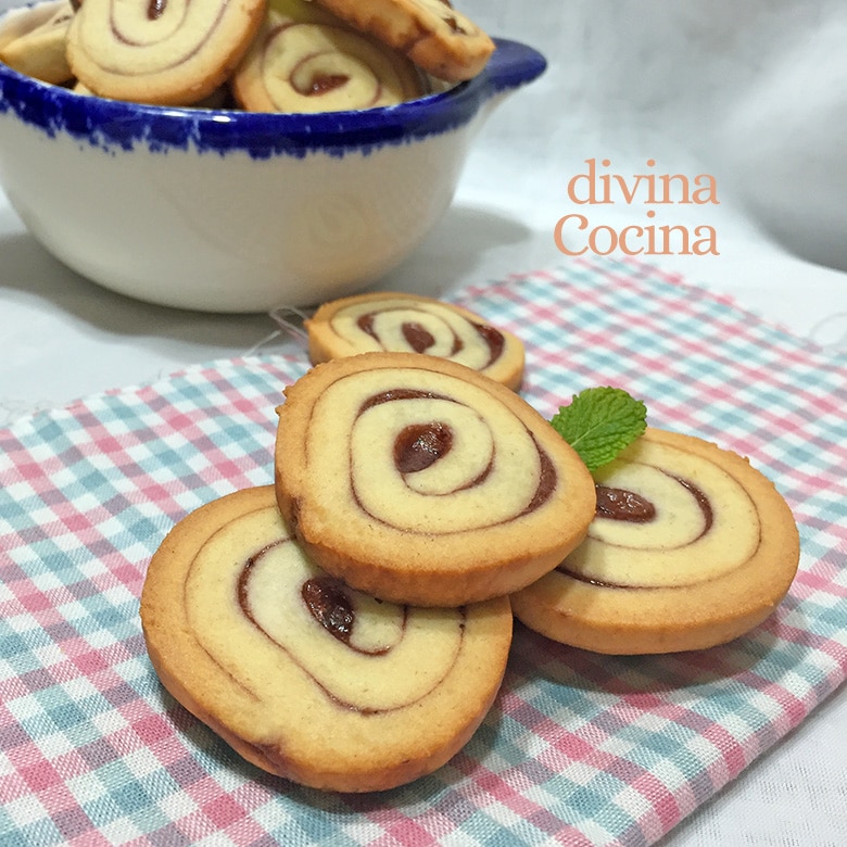 Galletas espirales con mermelada 1