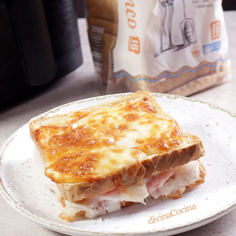 sandwich gratinado en airfryer ingredientes