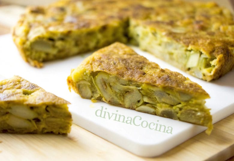 tortilla de alcachofas