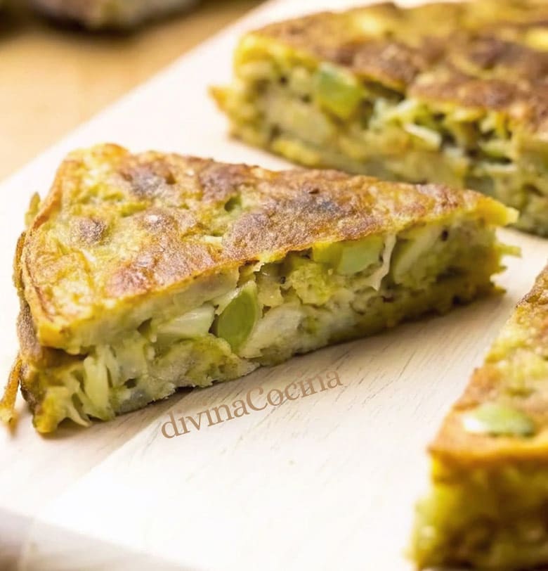 tortilla de alcachofas