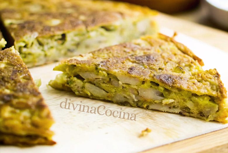 tortilla de alcachofas