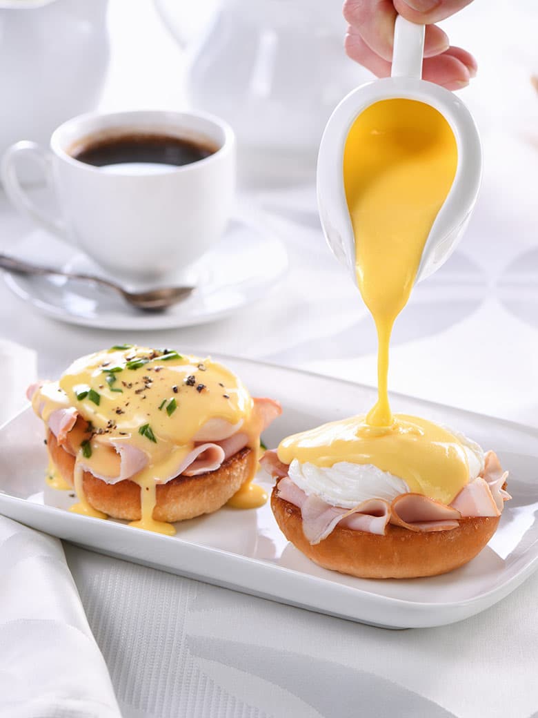 salsa holandesa con huevos benedictine