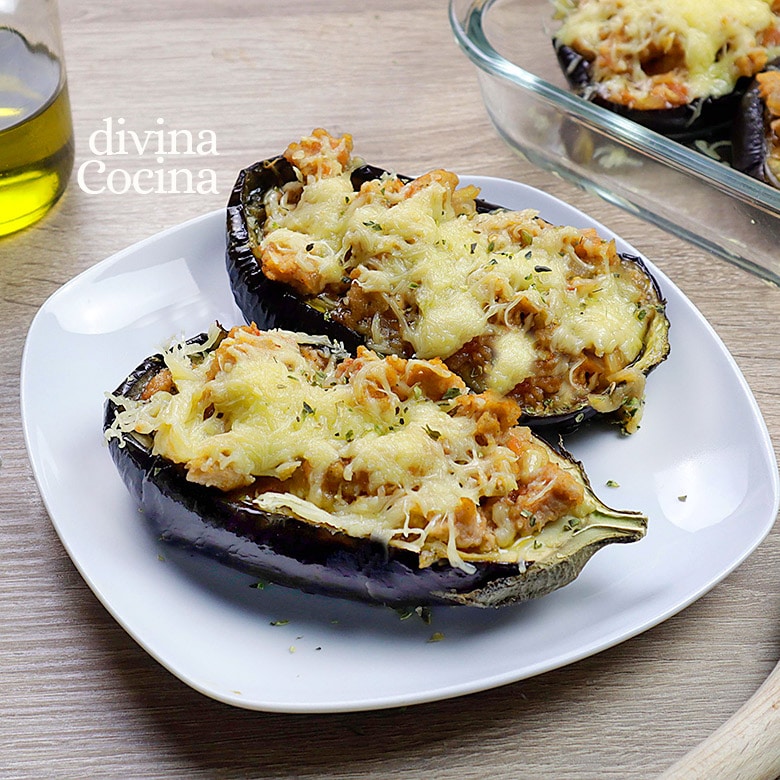 Berenjenas rellenas fáciles - Receta de DIVINA COCINA