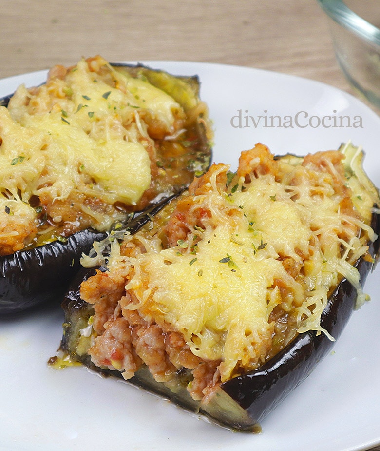 Berenjenas rellenas fáciles - Receta de DIVINA COCINA