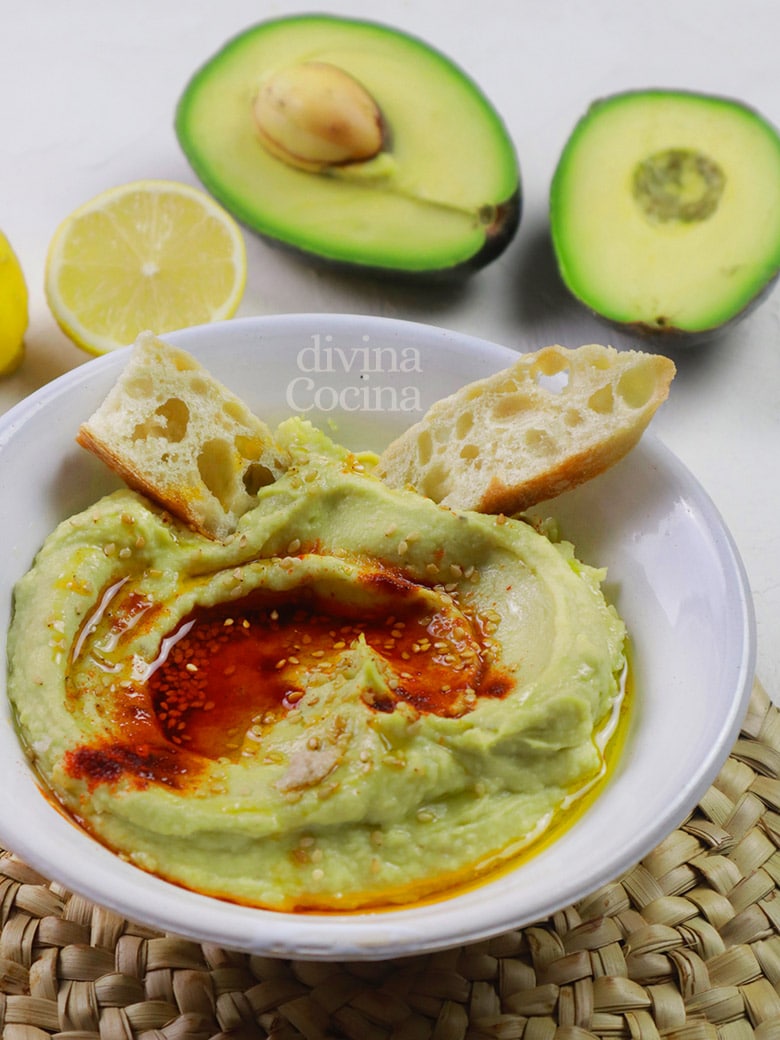 hummus de aguacates