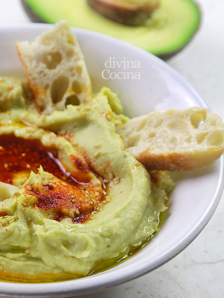 hummus de aguacates