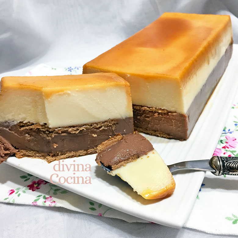 escaldadura Agente de mudanzas Mula Flan de chocolate blanco y negro sin horno - Receta de DIVINA COCINA escaldadura Agente de mudanzas Mula Flan de chocolate blanco y negro sin horno - Receta de DIVINA COCINA