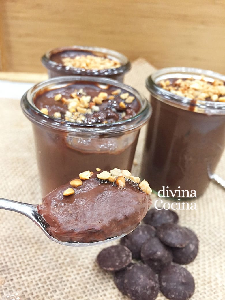 Natillas de chocolate sin huevo 1