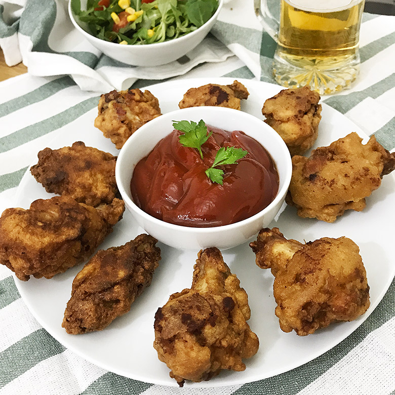 Pollo frito crujiente a la cerveza - Receta de DIVINA COCINA