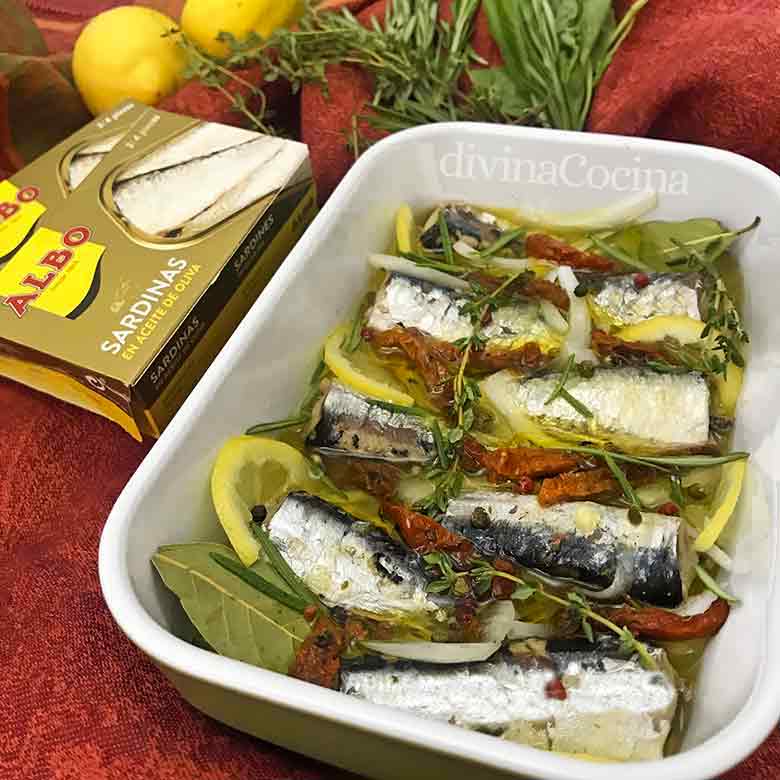 Sardinas marinadas a la italiana