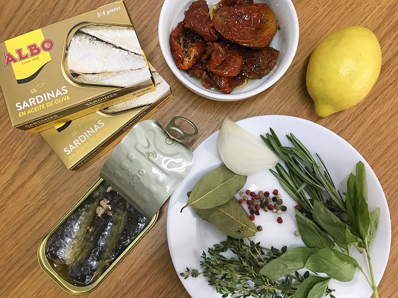 sardinas marinadas ingredientes