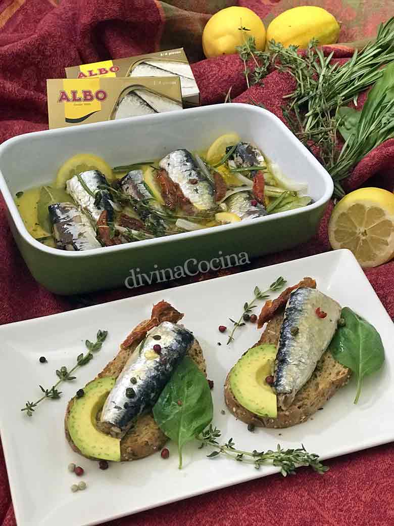 Sardinas marinadas a la italiana - Receta de DIVINA COCINA