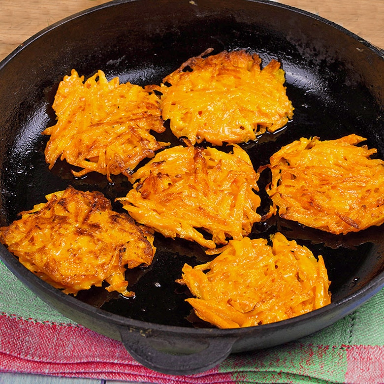 Tortitas de zanahoria y queso - Receta de DIVINA COCINA