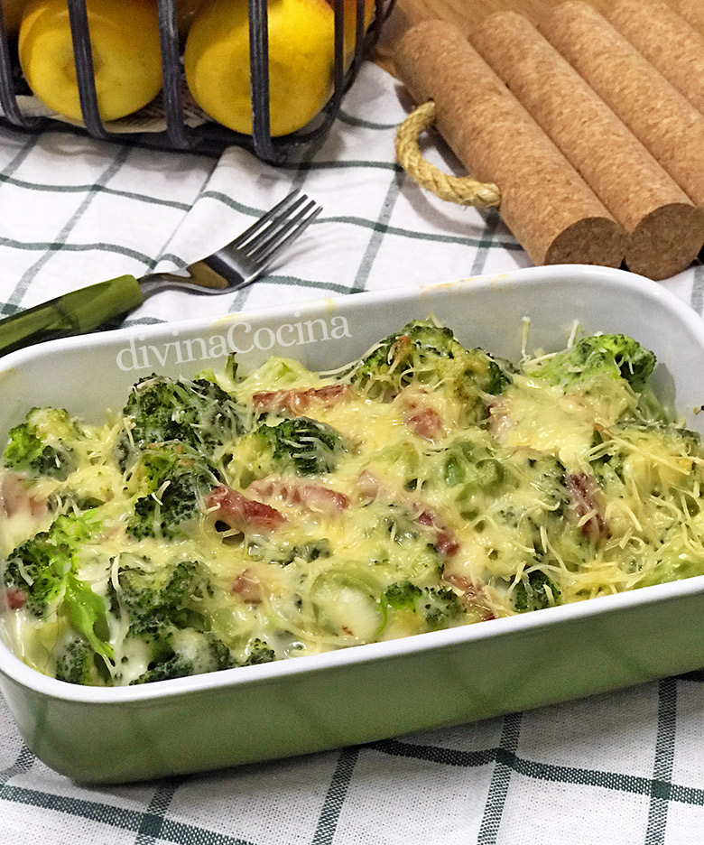 brocoli gratinado bechamel