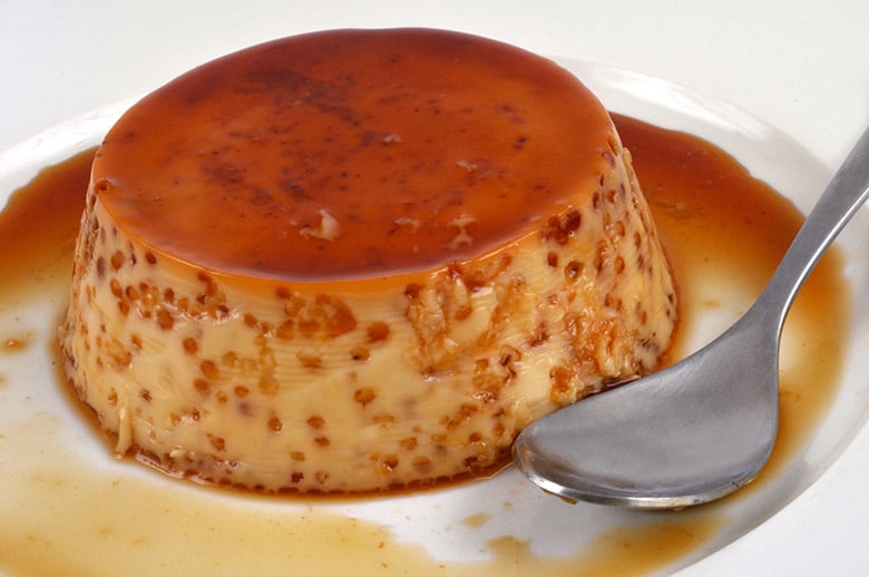 flan de huevo microondas