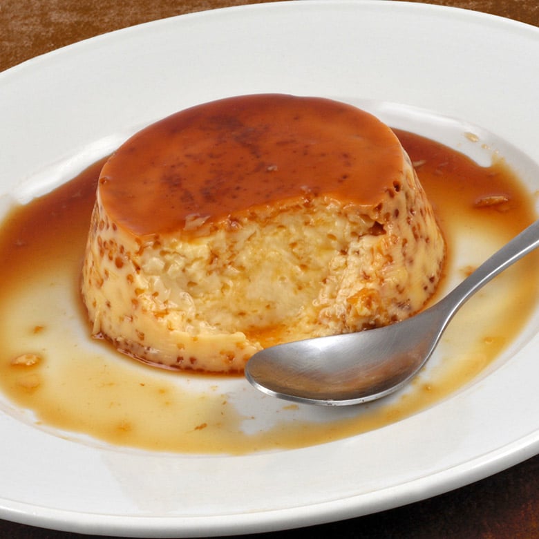 flan de huevo microondas