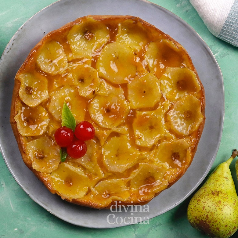 Tarta de peras fácil –– Receta de DIVINA COCINA