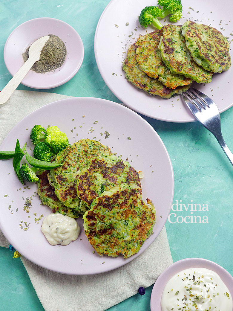 Tortitas de brócoli fáciles - Receta de DIVINA COCINA