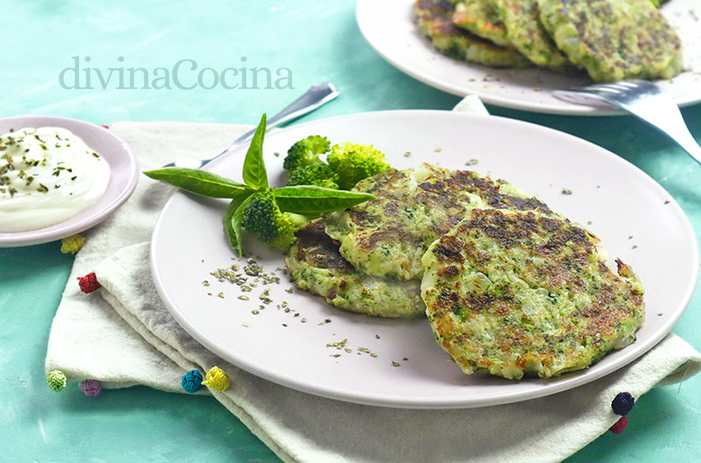 Tortitas de brócoli fáciles 9