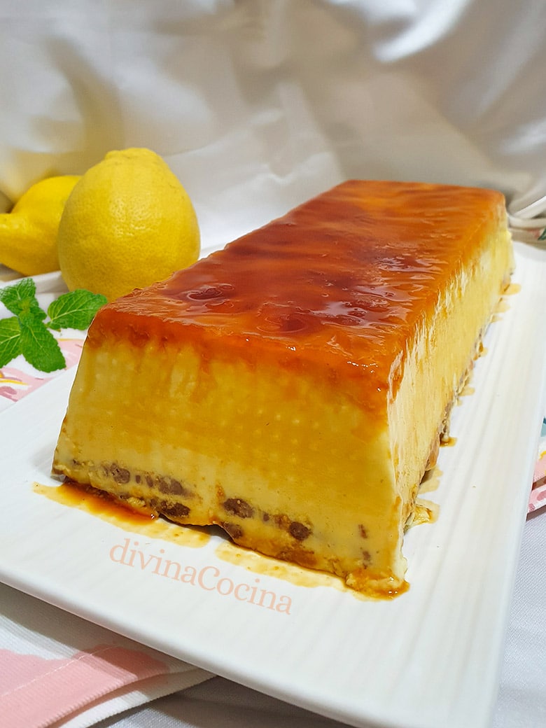 flan de limon sin horno paso a paso