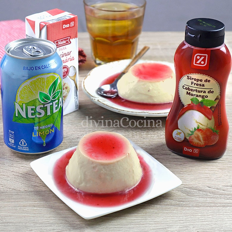 flan de nestea sin horno