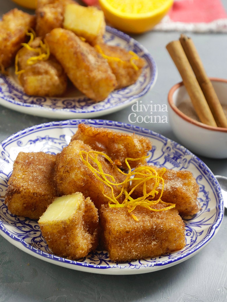 leche frita de naranja