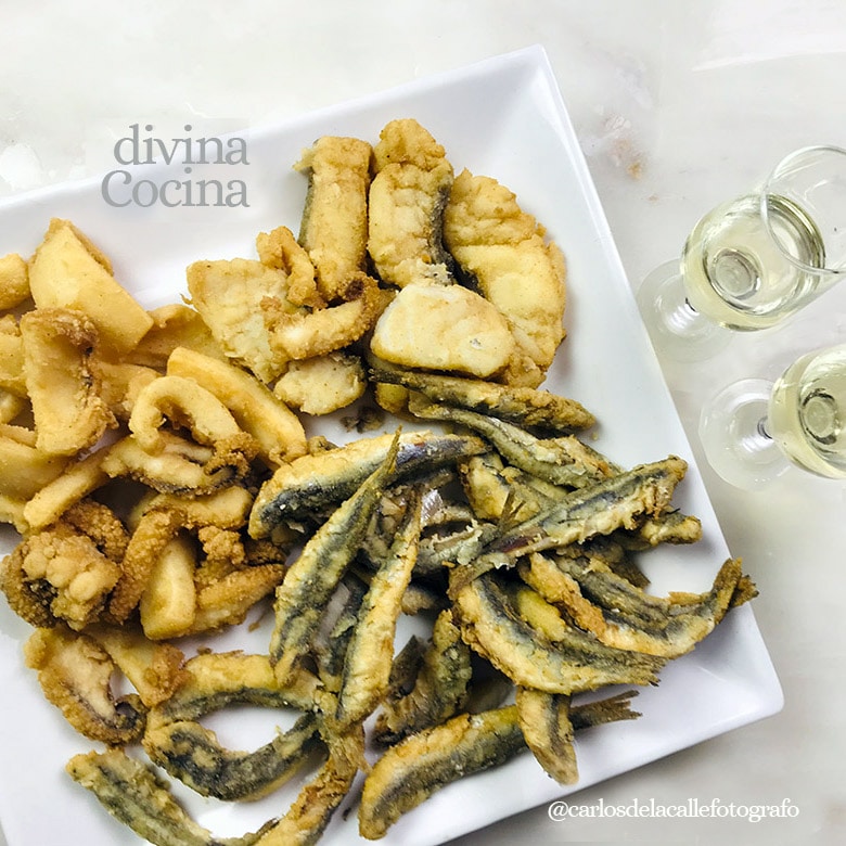 Pescaíto frito (fritura andaluza) - Receta de DIVINA COCINA