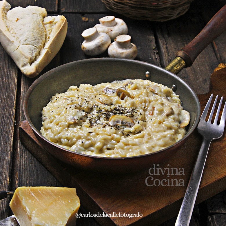 risotto setas champinones