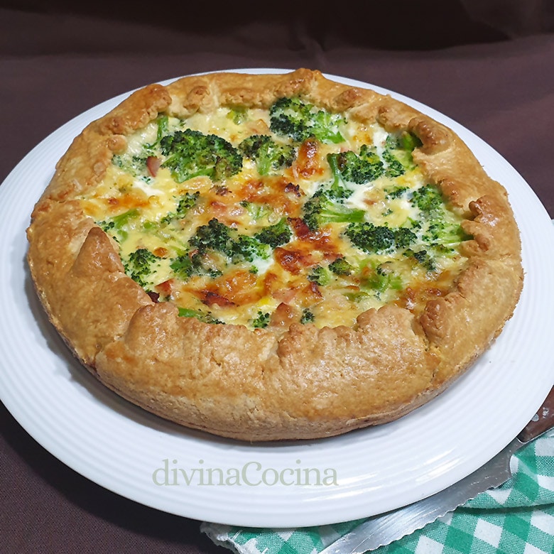 tarta salada de brocoli