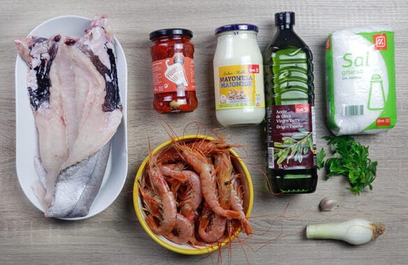 Merluza rellena de gambas - Receta de DIVINA COCINA
