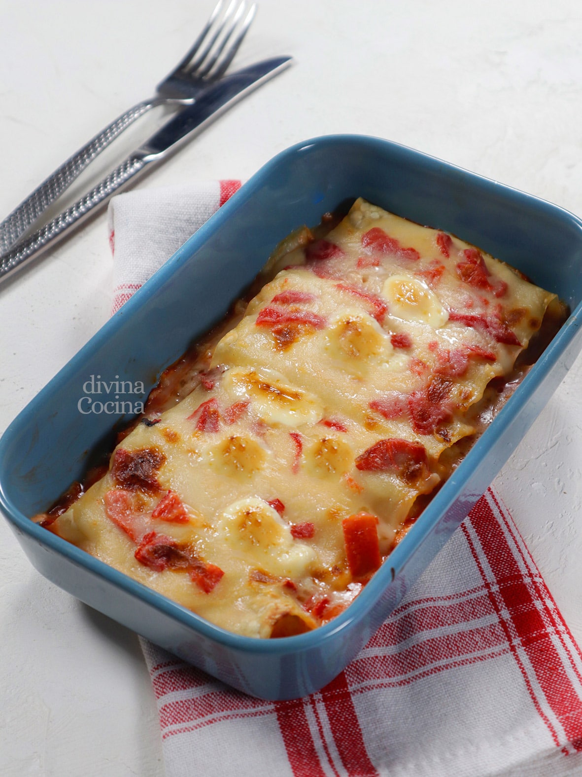 canelones de pescado o marisco