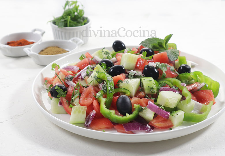 ensalada marroquí de tomate