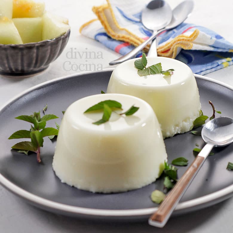 flan de melón frio