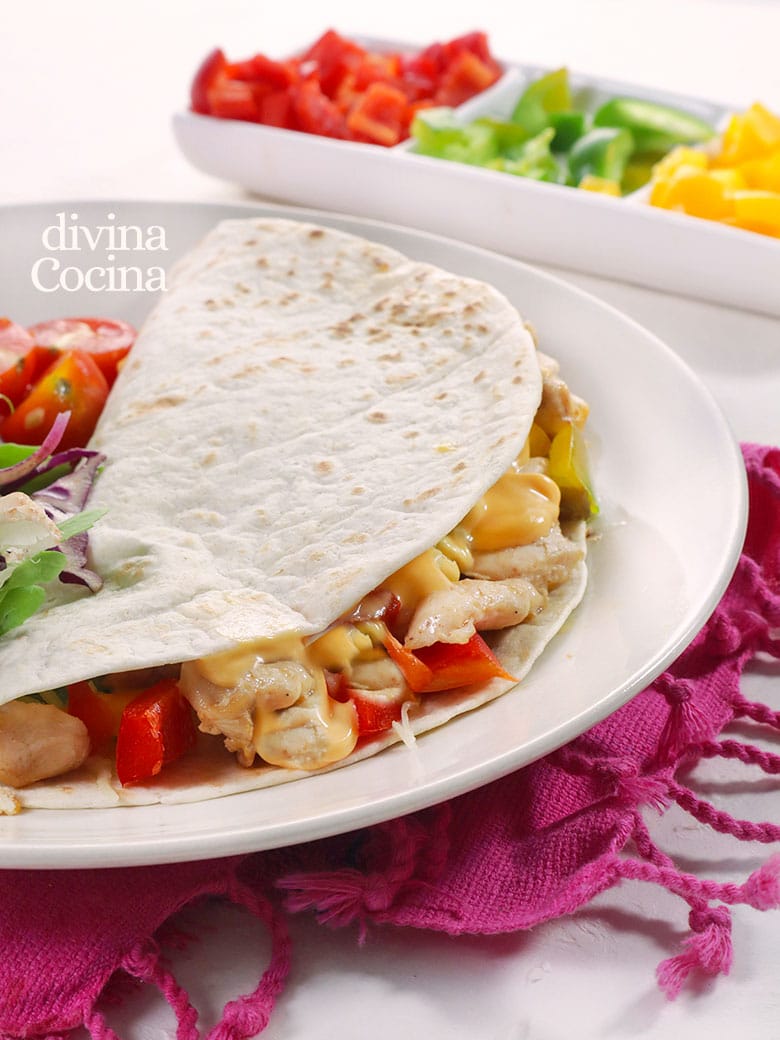 quesadillas de pollo