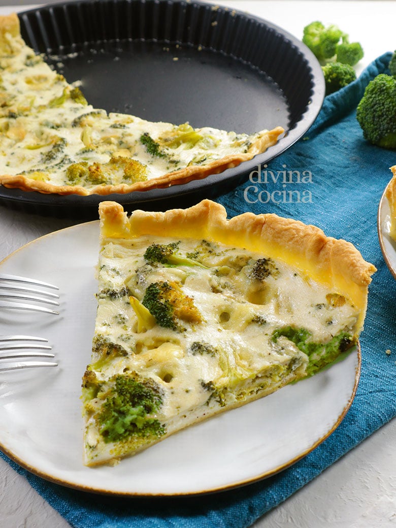 quiche de brocoli y queso