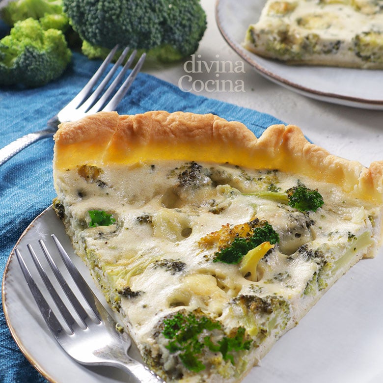 quiche de brocoli y queso