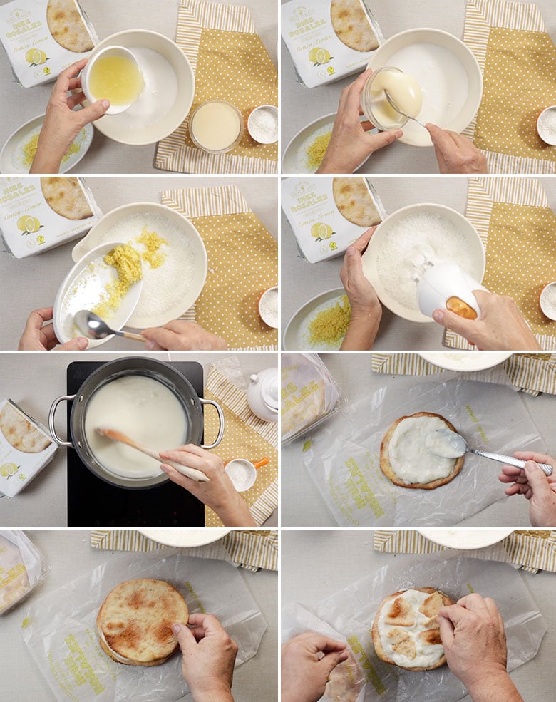 milhoja de coco y limon con tortas paso a paso 